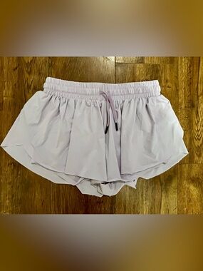 Women's Lavender Athletic Skort with Drawstring Waist